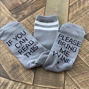 Socks: if you can read this, please bring me 🍷
